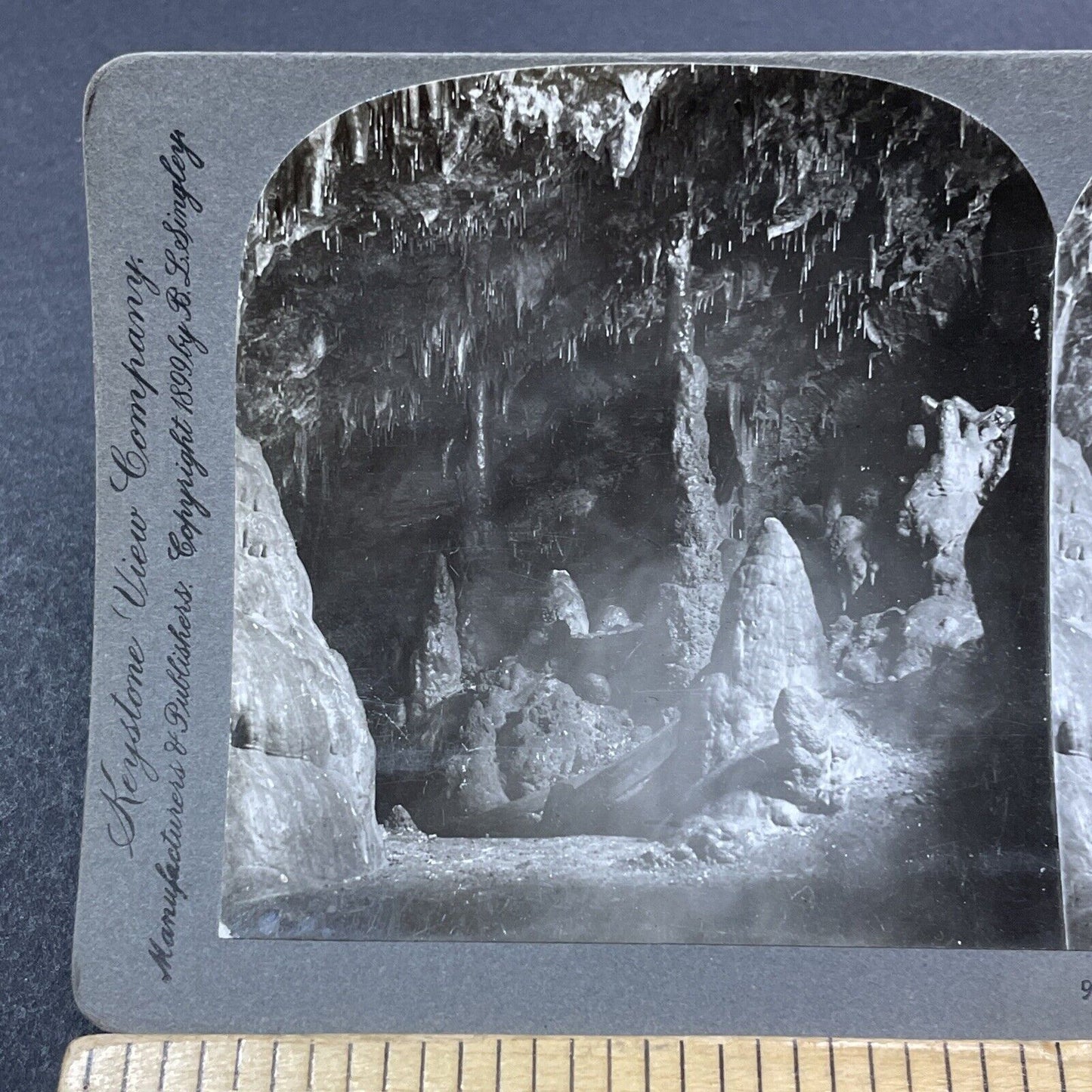 Antique 1906 Oregon Caves National Monument Stereoview Photo Card V1860