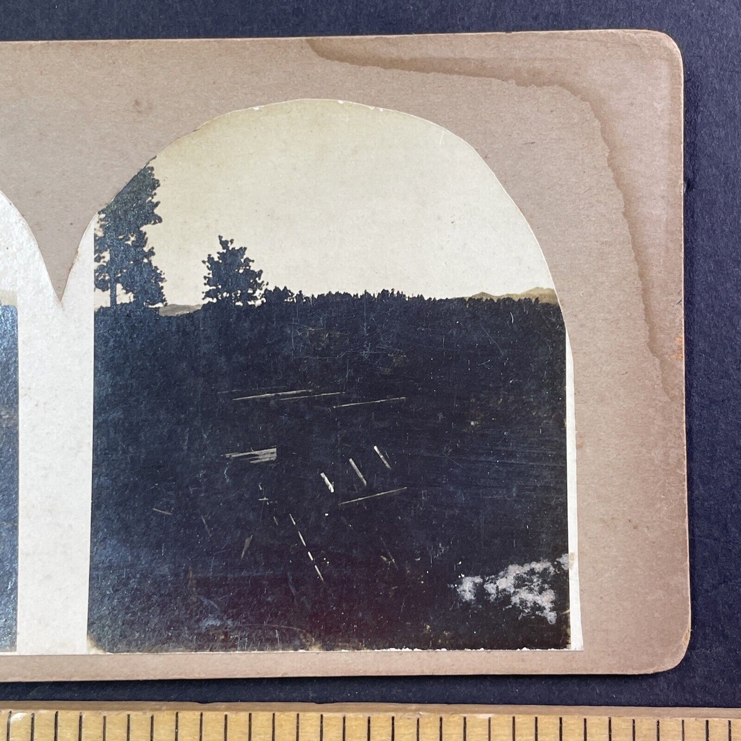 Copper Mountain Colorado Ore Body Terminal Stereoview Antique c1870s X3754