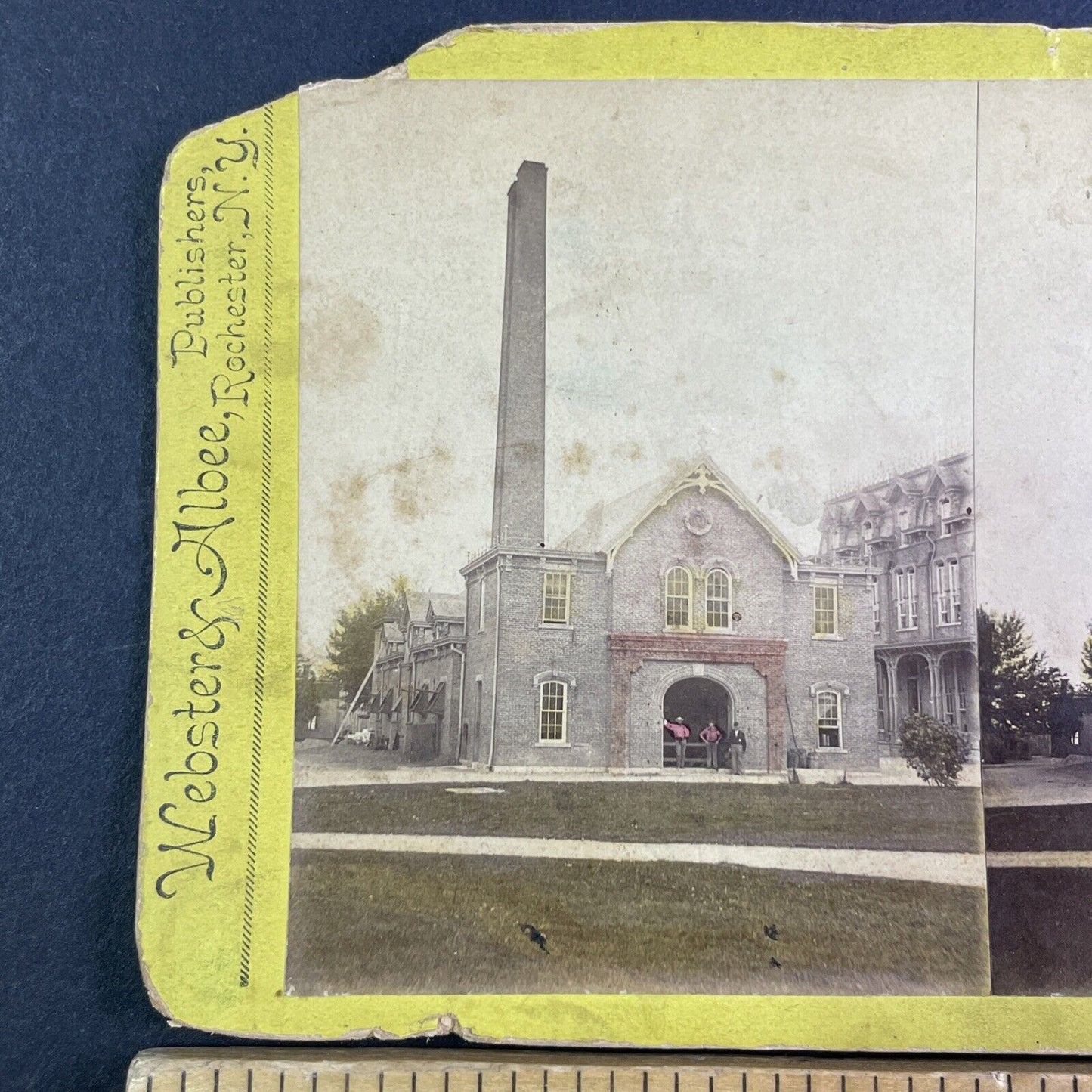 Engine House National Soldiers' Home Stereoview Dayton Ohio c1870s Y2406