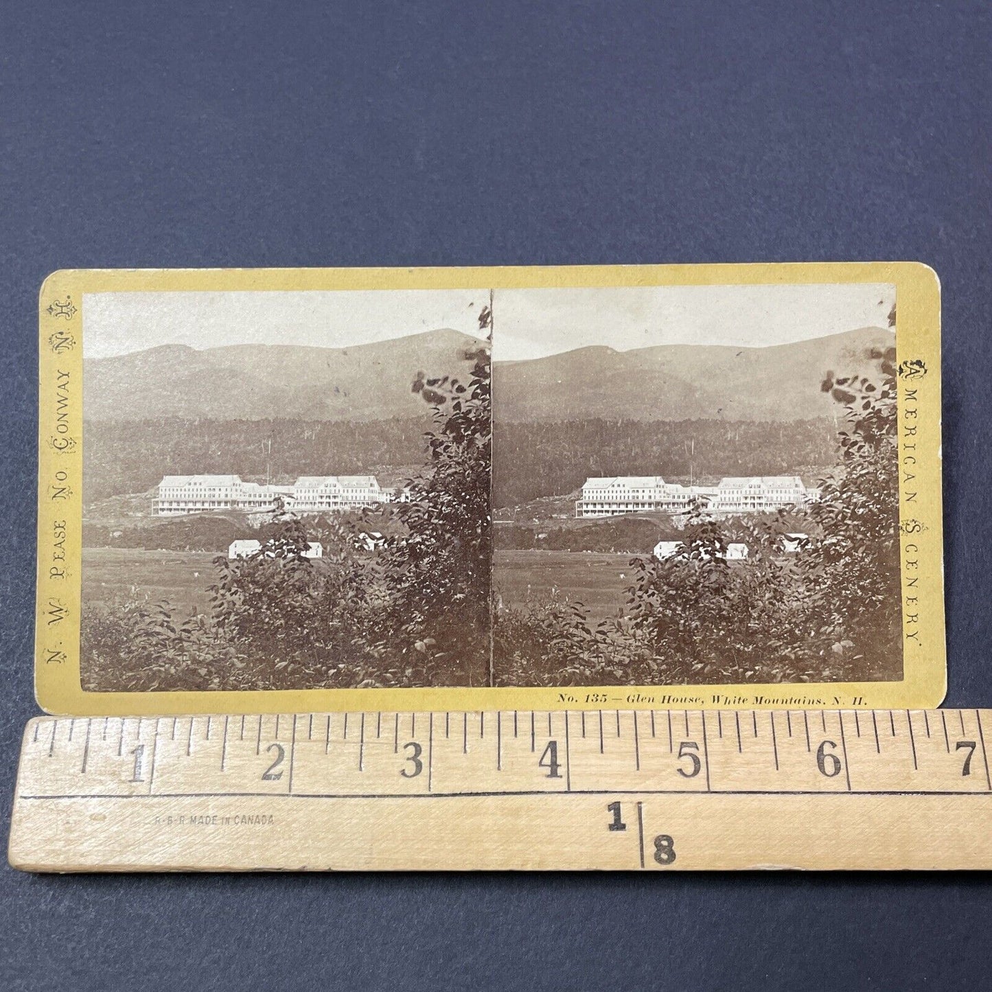 Antique 1870s Glen House North Conway NH Stereoview Photo Card V2144