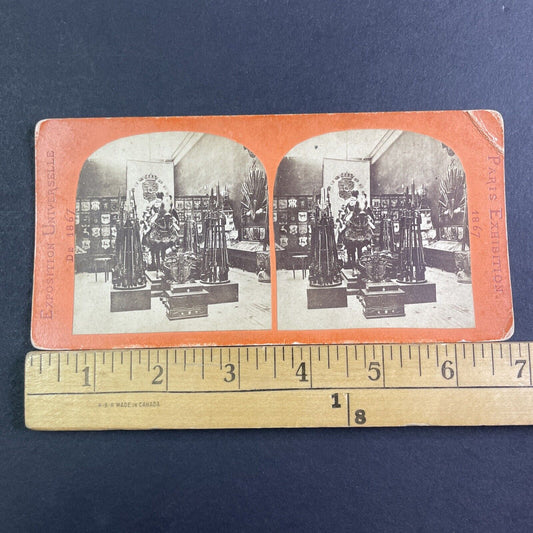 French Musket And Rifle Exhibit Stereoview Paris France Antique c1867 X3201