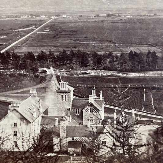 Antique 1870s Ben Nevis Old Scottish Church Scotland Stereoview Photo Card P5533