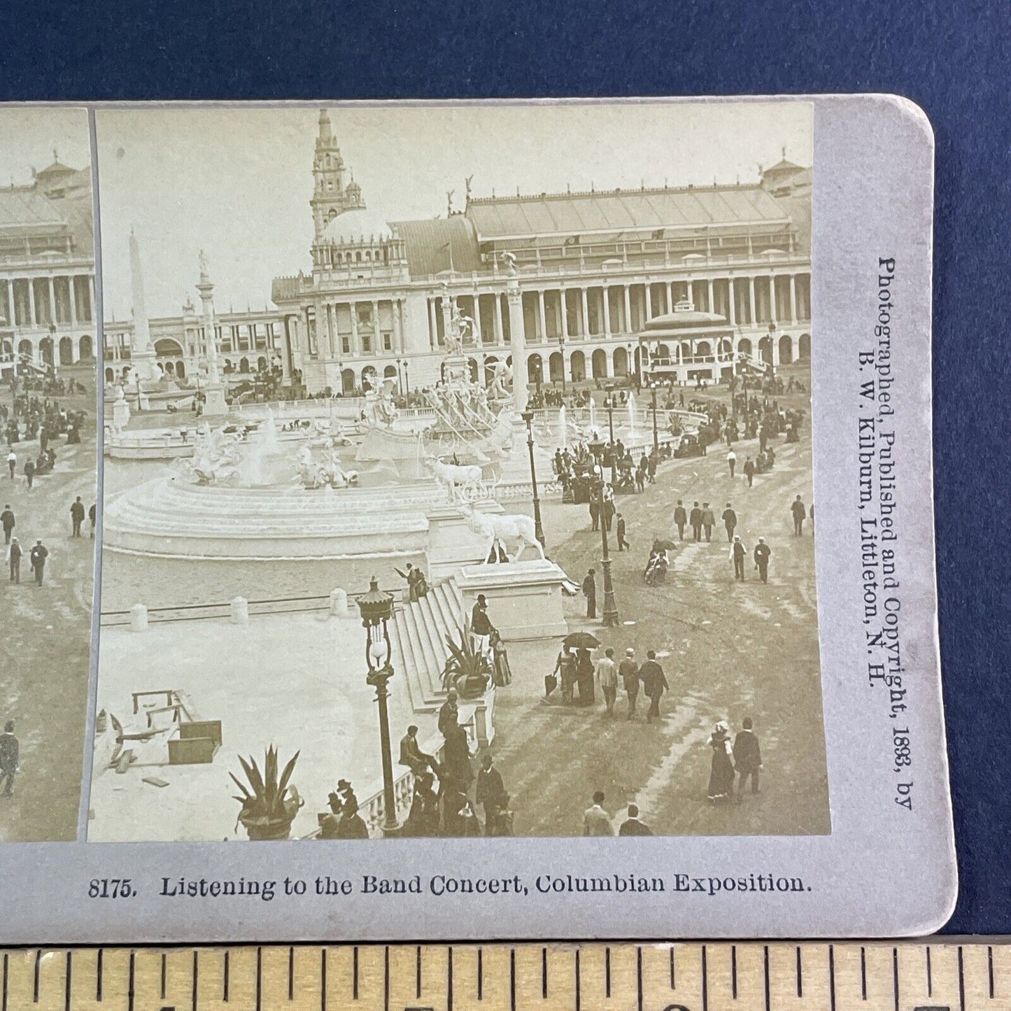 Wealthy People Attending Chicago World's Fair Stereoview Antique c1893 X3198