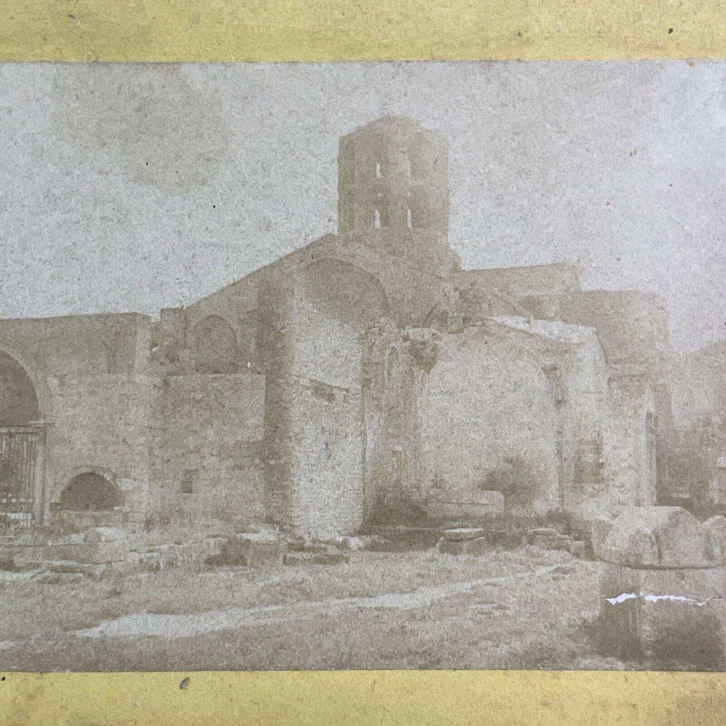 Church of Saint Honoratus Les Alyscamps Arles Stereoview Antique c1855 X1584