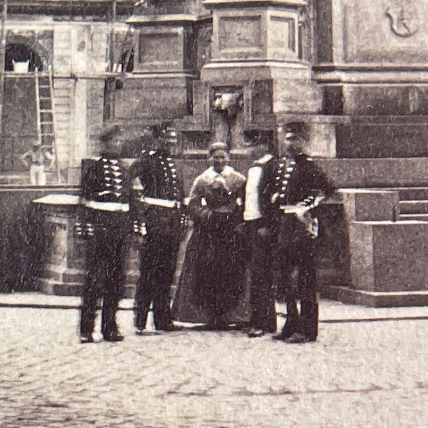 Eduard Schmidt von der Launitz Opening Gutenberg Denkmal Stereoview c1858 X3568