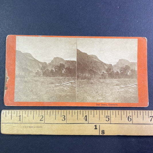 Day Dawn Yosemite J.G. Parks Stereoview Attributed to J.J. Reilly c1870 Y2530