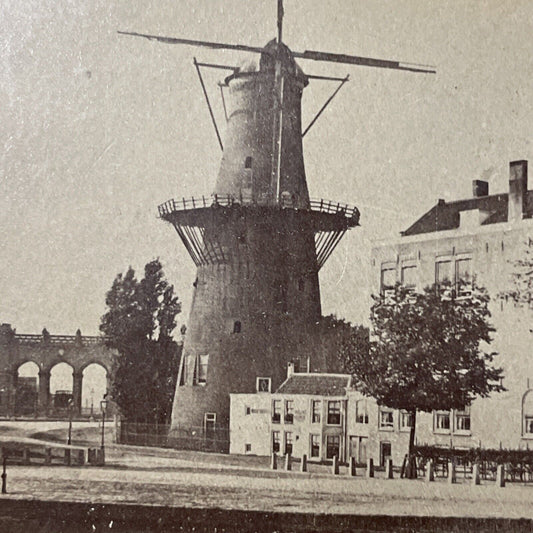 Antique 1870s Rotterdam Holland Netherlands Stereoview Photo Card V1807