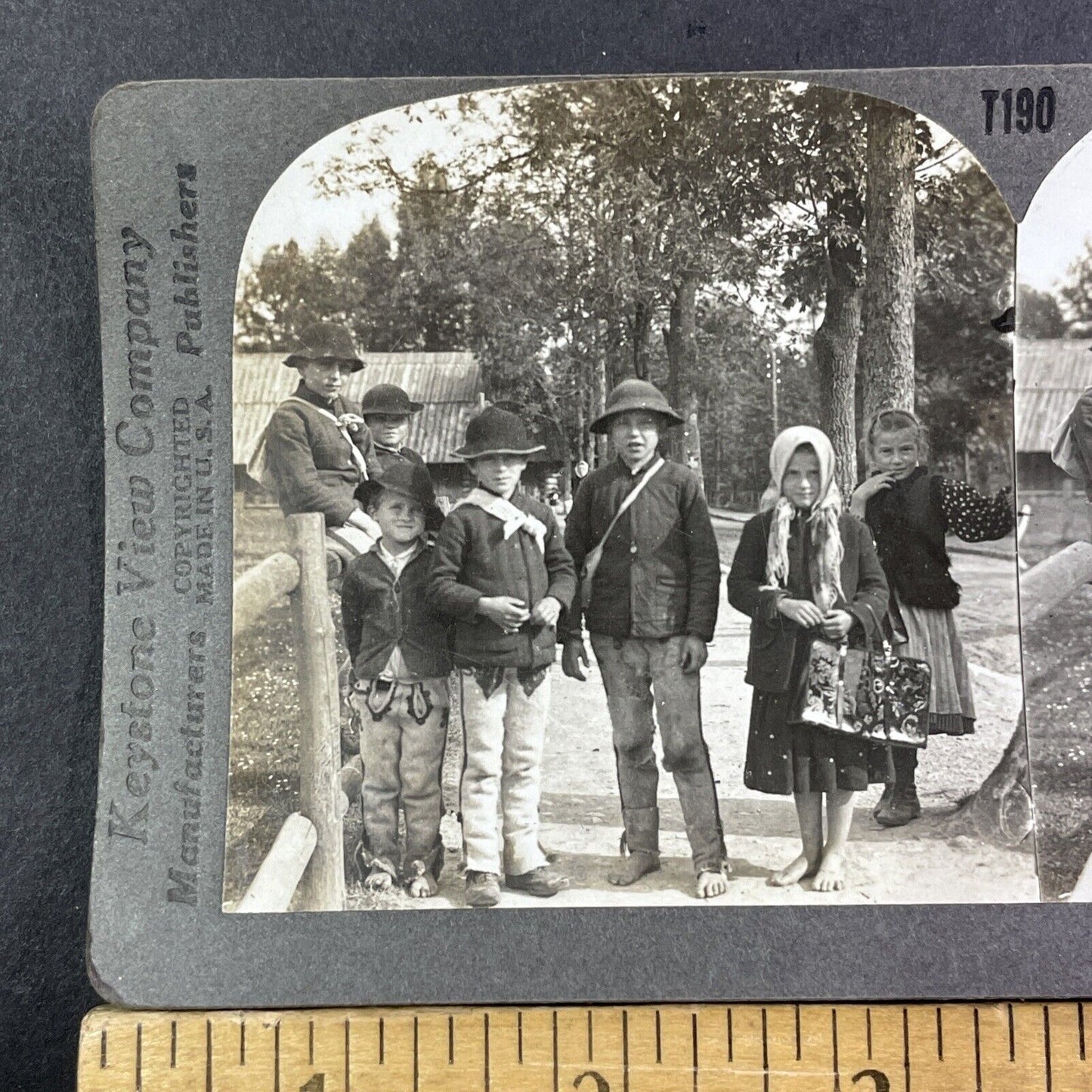 Children In Zakopane Poland Stereoview Tatra Mountains Antique c1920 X2711