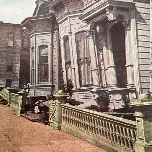 Antique 1910s San Francisco Earthquake Steiner St Stereoview Photo Card 2300-12