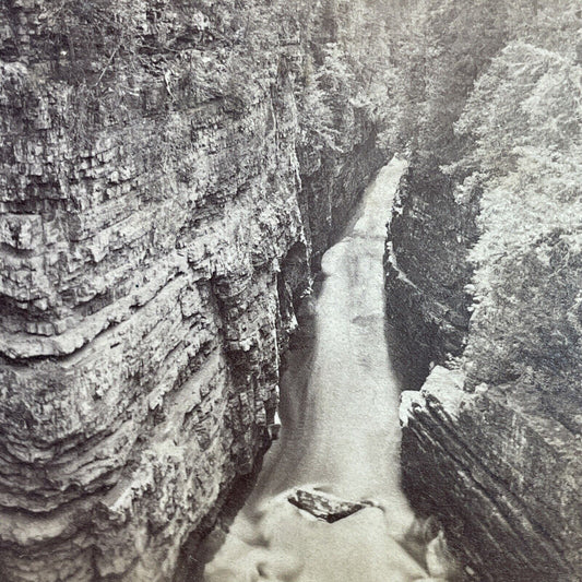 Antique 1870s Ausable Chasm Keeseville New York Stereoview Photo Card P1178