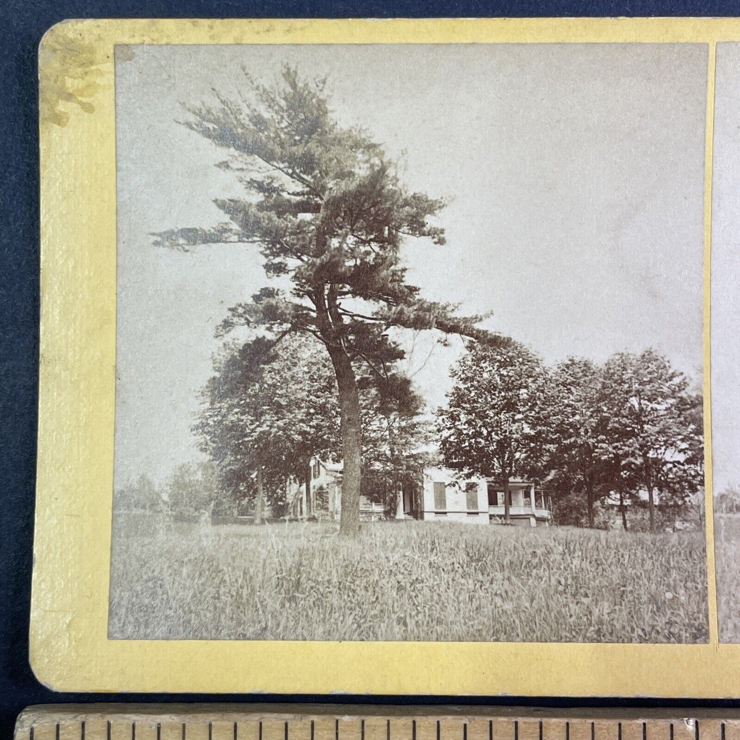 Henry Ward Beecher House Stereoview Carroll New Hampshire Antique c1872 X1940