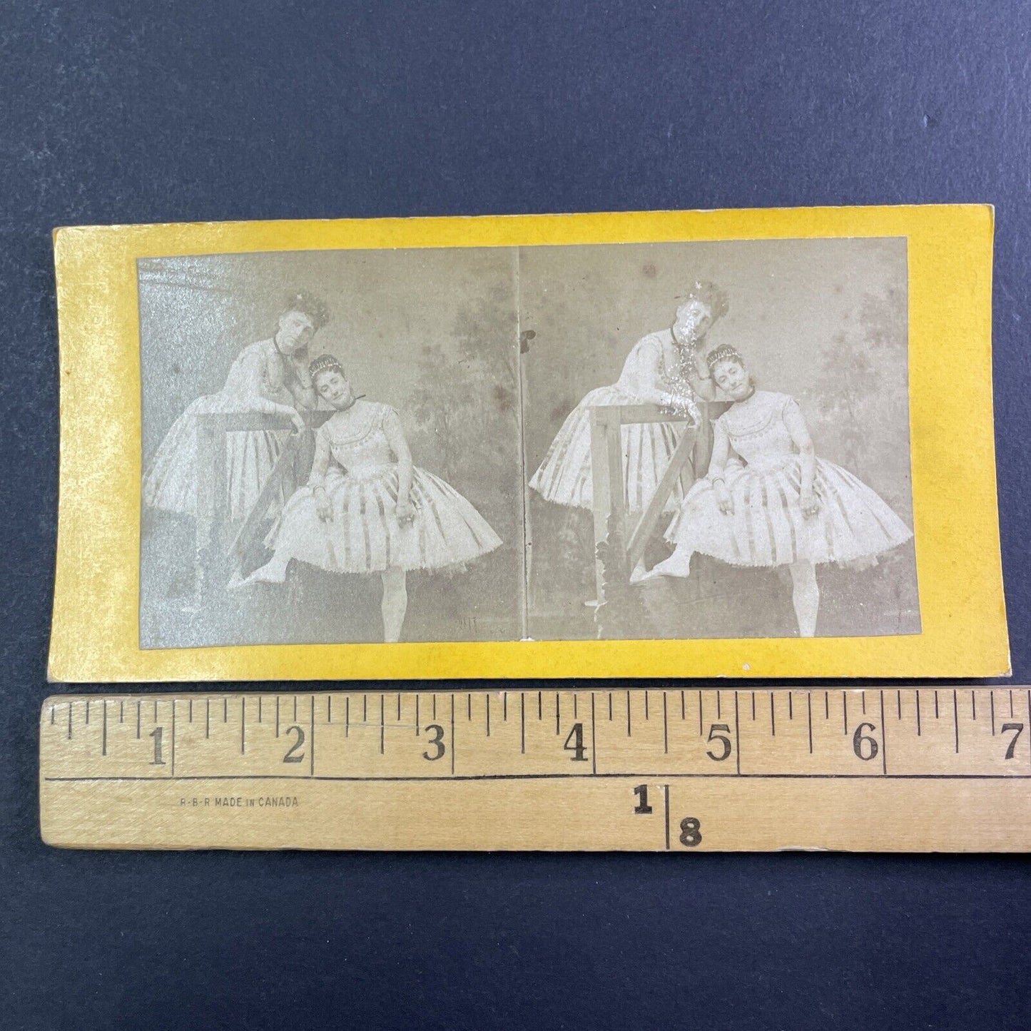 Paola Marie French Actress In Ballerina Comedy Stereoview Antique c1868 X3577