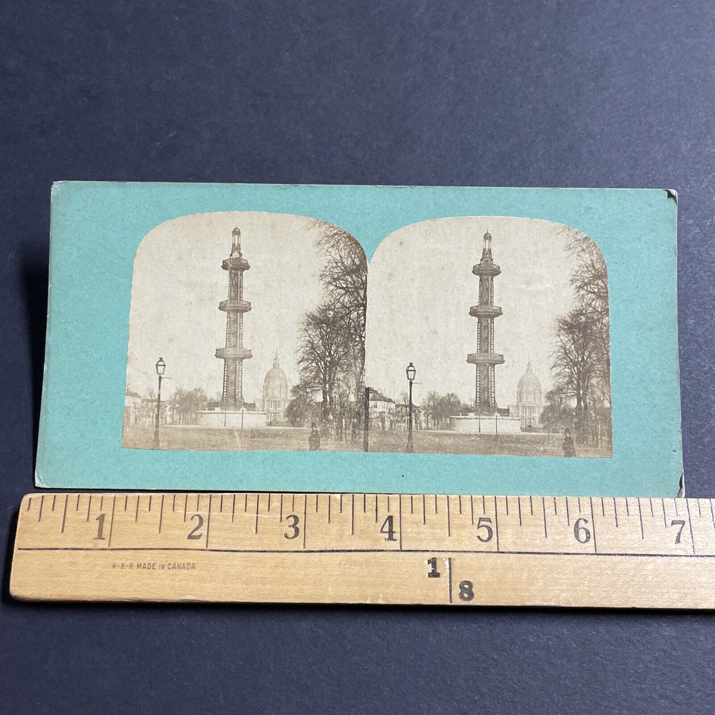 Antique 1870s Artesian Well In Grenelle Paris France Stereoview Photo Card P5133