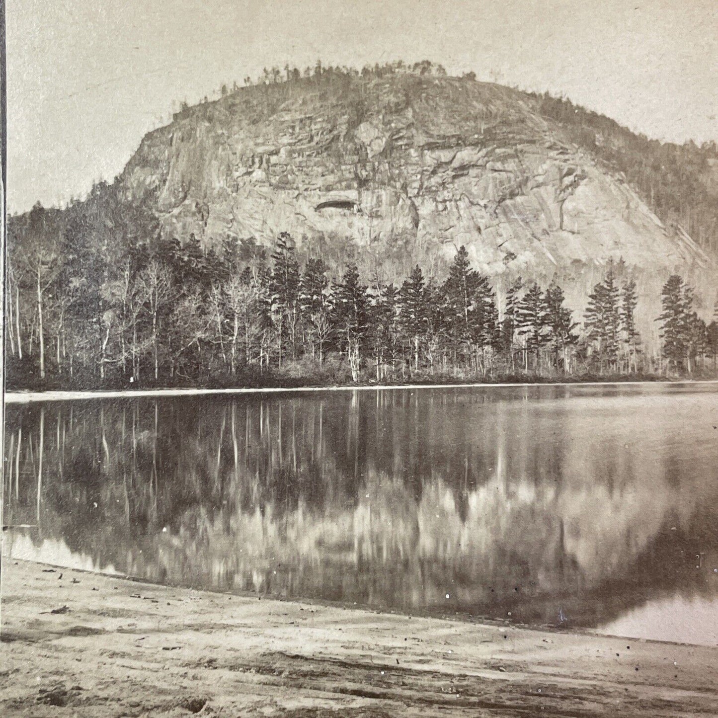 White Horse Ledge New Hampshire Stereoview Photo NW Pease Antique 1874 X873