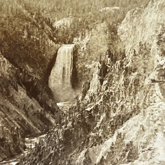 Antique 1903 Grand Canyon Yellowstone Wyoming Stereoview Photo Card P3609