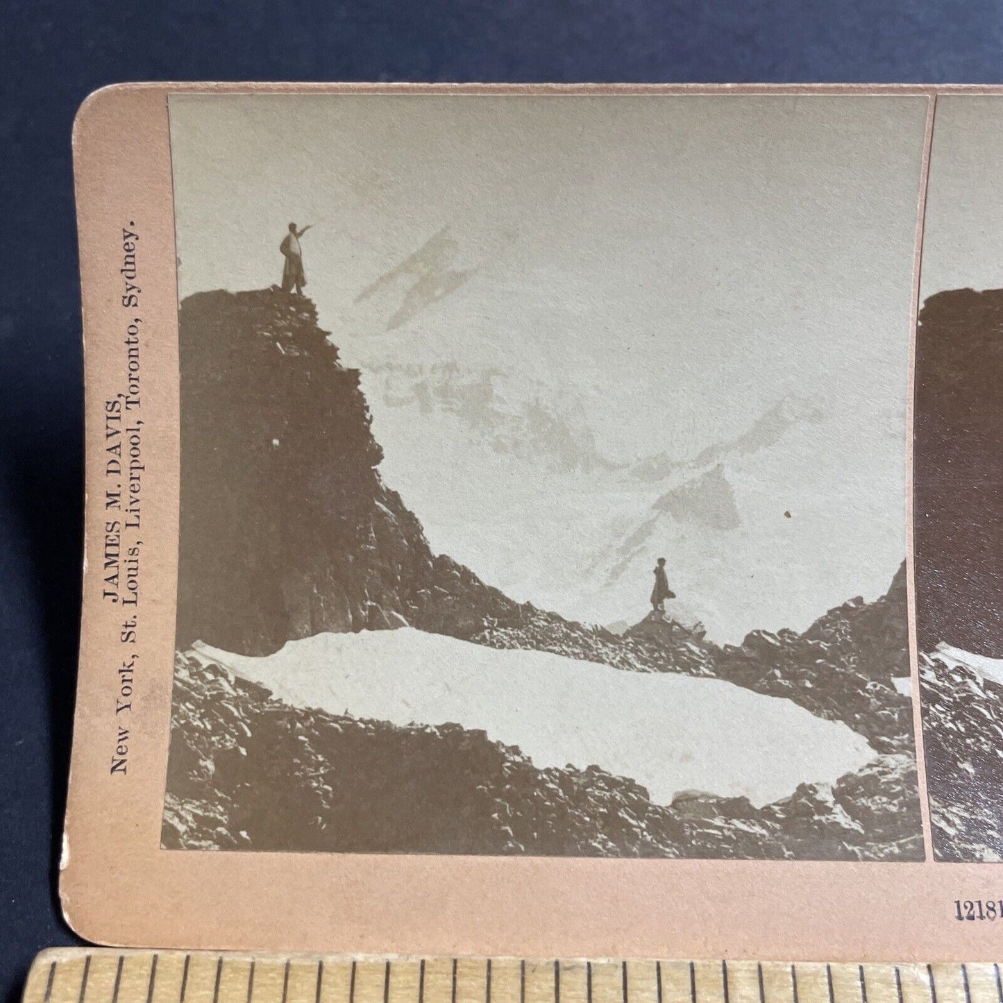 Antique 1897 Mount Kazbek Georgia Russia Mountain Stereoview Photo Card P5085