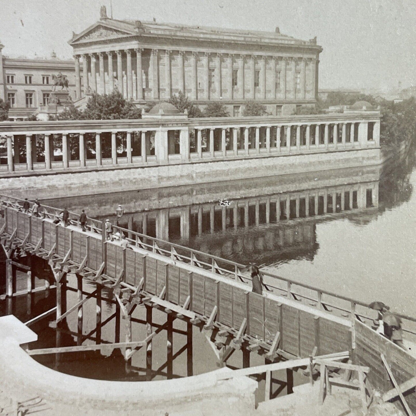 Antique 1890s National Art Gallery In Berlin Germany Stereoview Photo Card P3861