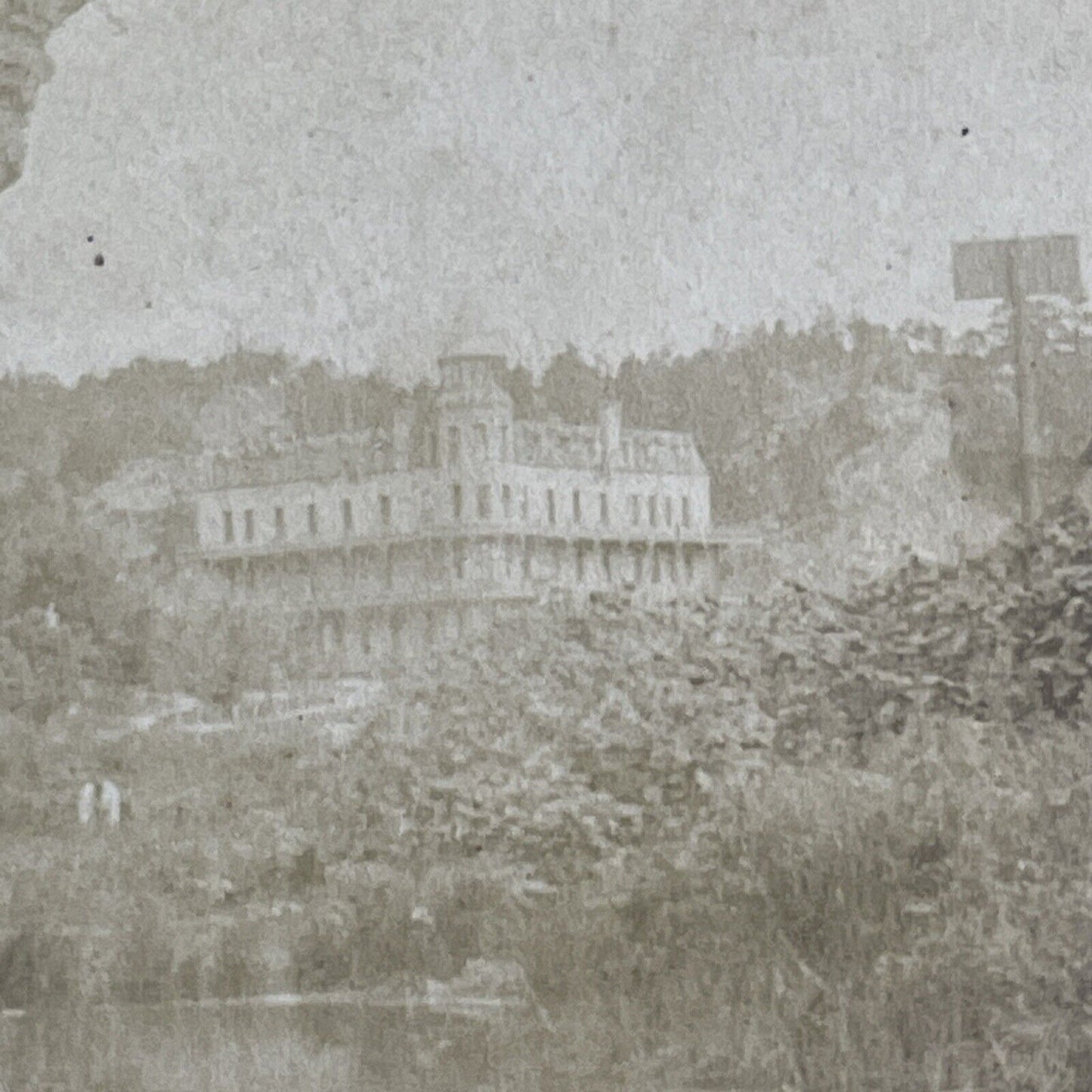 The Gillespie Hotel Stereoview Hot Springs South Dakota Antique c1891 X3854