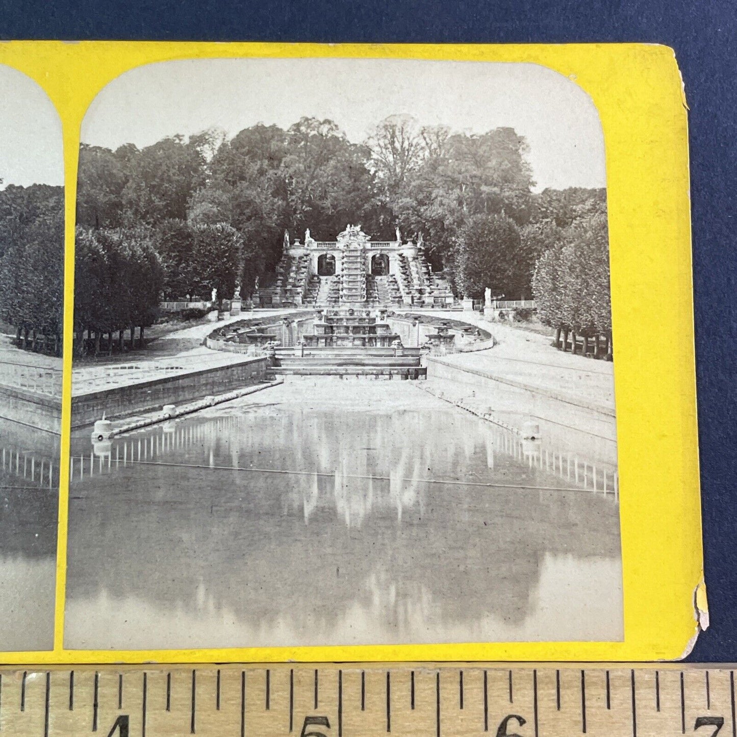 Chateau de Saint Cloud Paris France Stereoview Photo Card Antique c1867 X1576