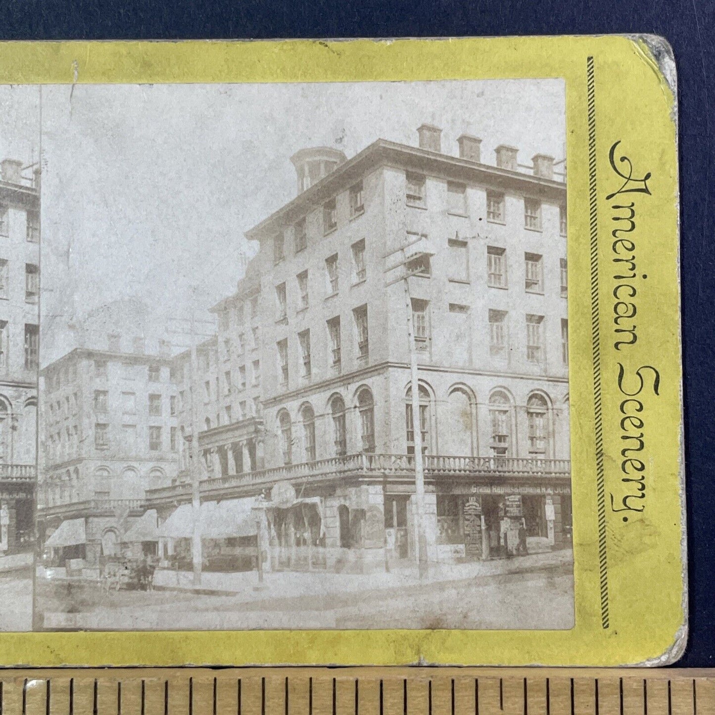 Burnet House Cincinnati Ohio Stereoview Photo Card Antique c1875 X1262