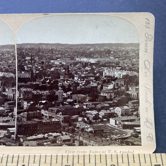 Antique 1890s Washington DC City View Stereoview Photo Card P2504