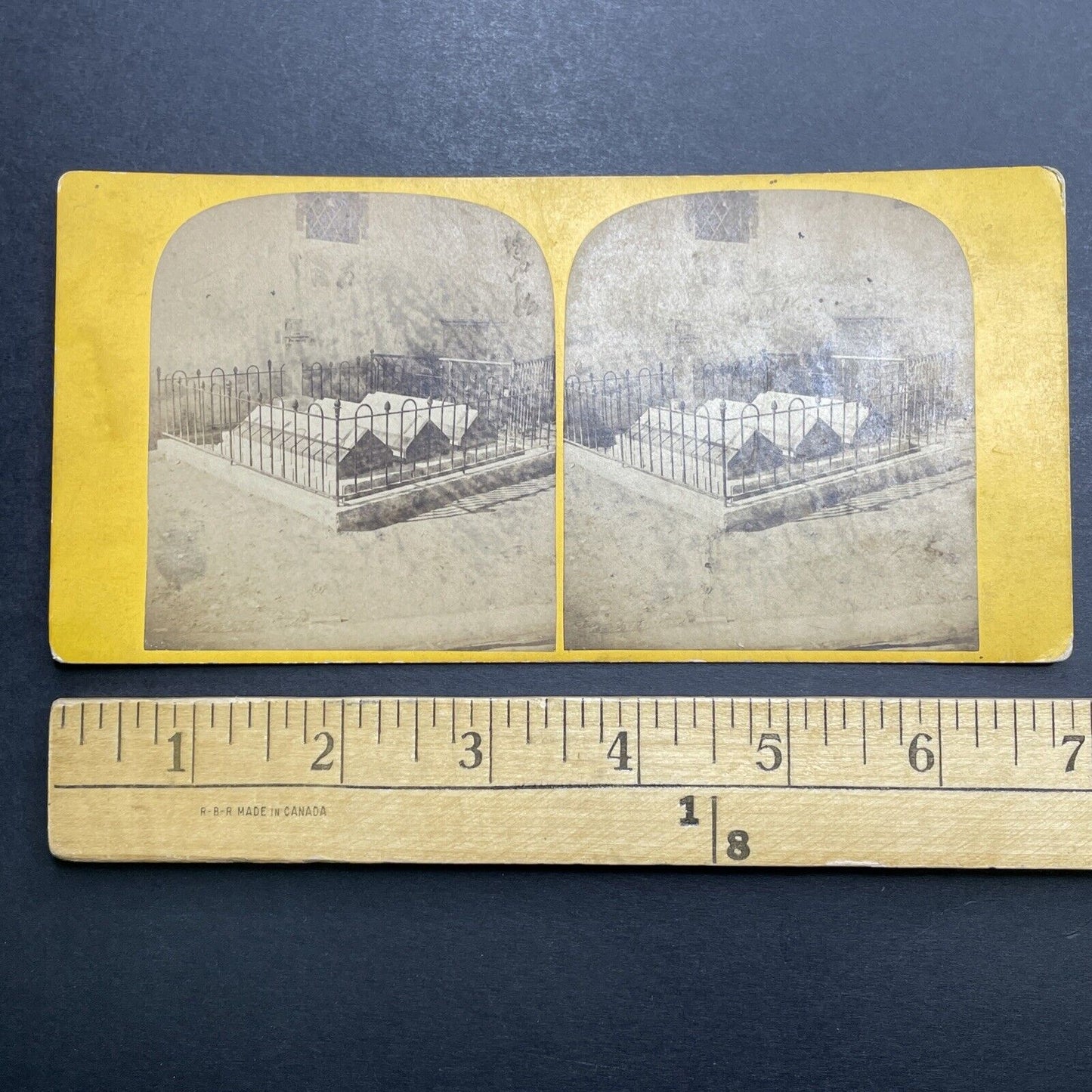 Antique 1866 Graves Of The First Matterhorn Climbers Stereoview Photo Card P1165