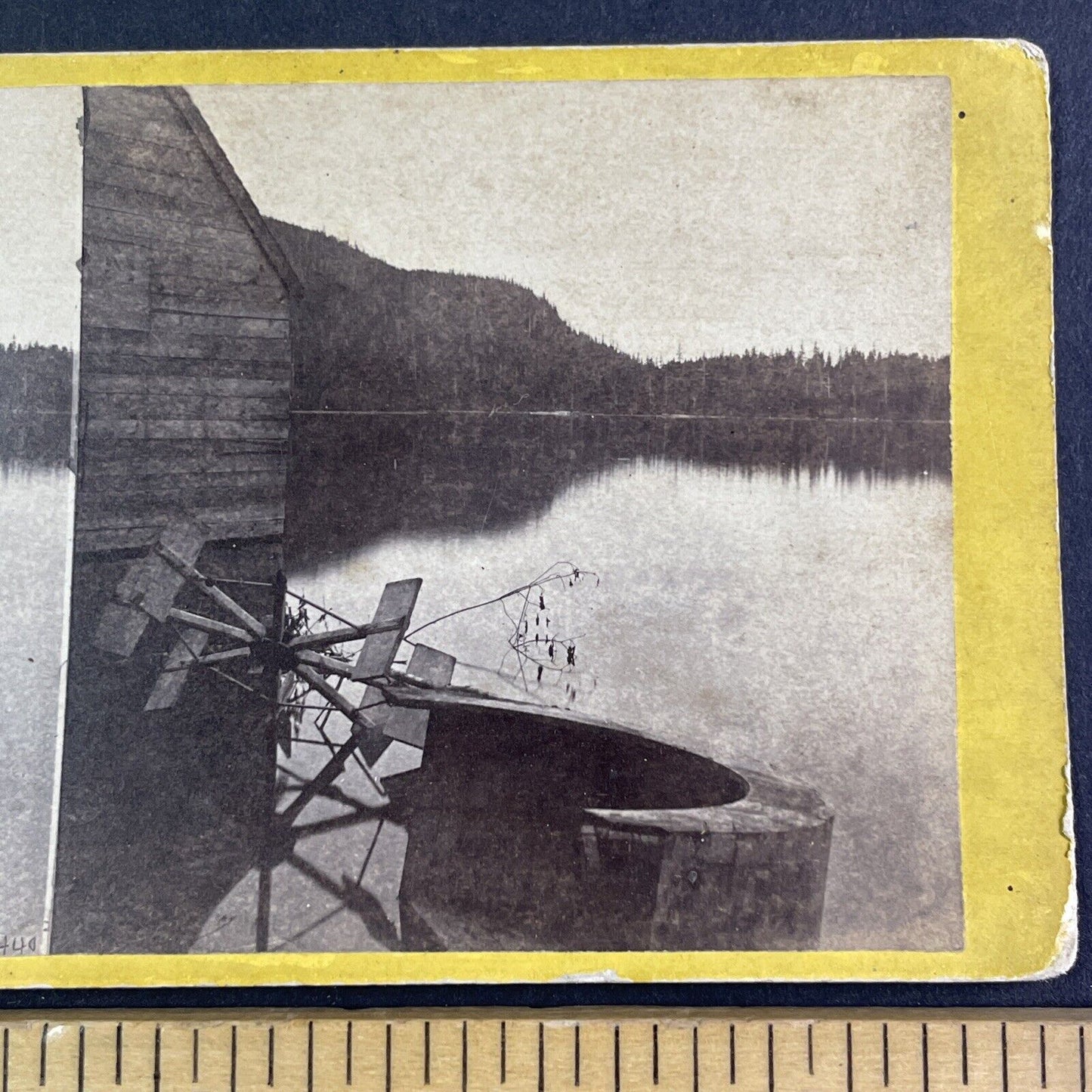 Echo Lake Boat House New Hampshire Stereoview E & HT Anthony c1870s Y2265