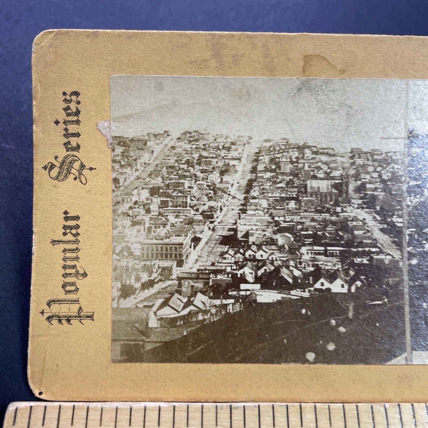 Antique 1870s San Francisco California City View Stereoview Photo Card P3488