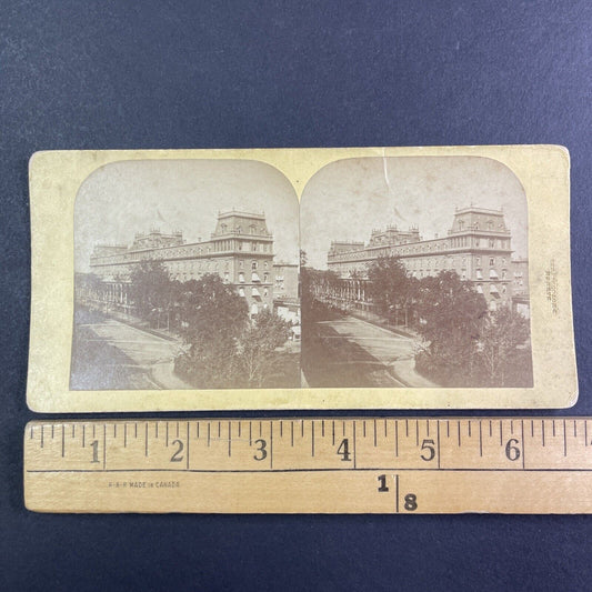 Congress Hall Saratoga Springs New York Stereoview Deloss Barnum c1860s X1931