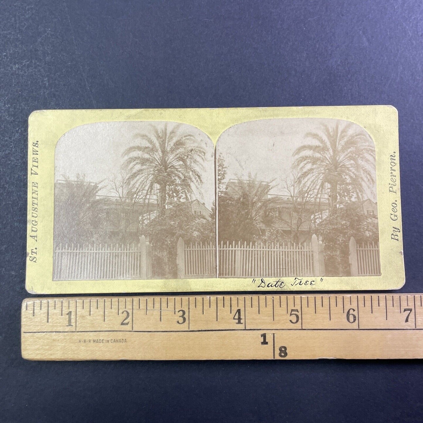 Dr. Oliver Bronson House St. Augustine FL Stereoview George Pierron c1875 Y046