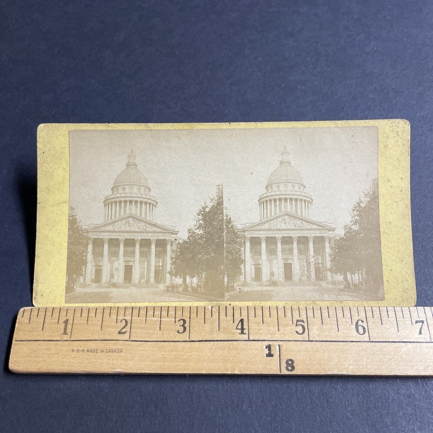 Antique 1870s The Pantheon Paris France Stereoview Photo Card P4377