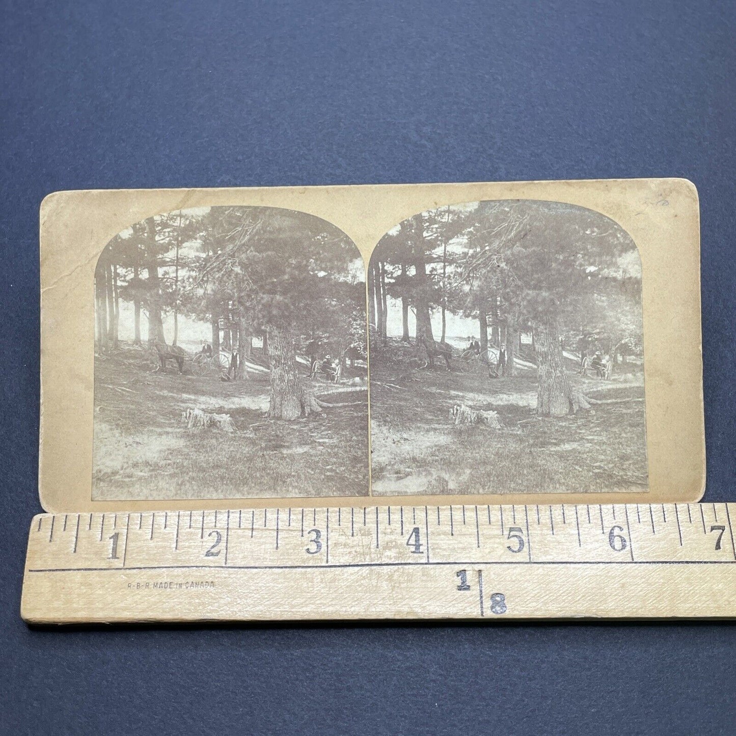 Antique 1870s Kingston New Hampshire Roadway Stereoview Photo Card V1730