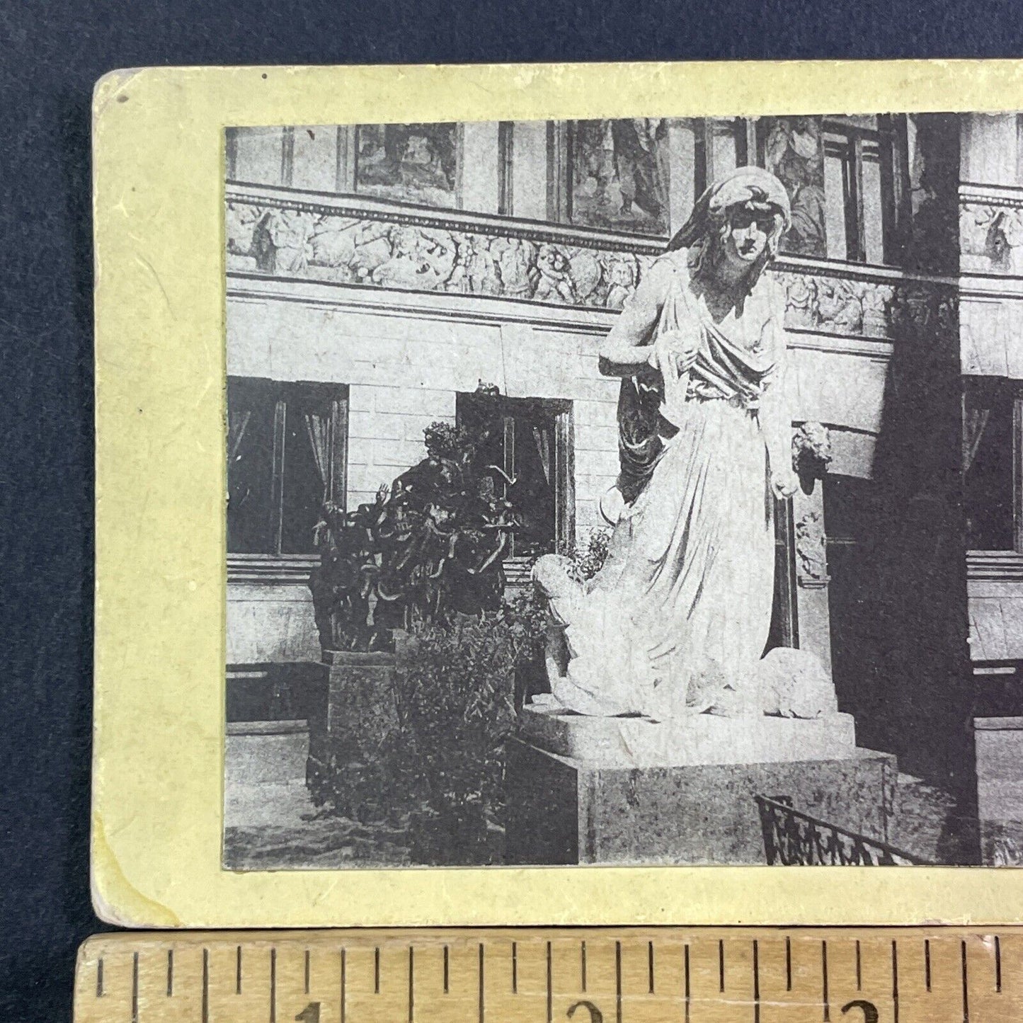 Marble Statue Of  Medea Stereoview Saint Petersburg Russia Antique c1865 X1887