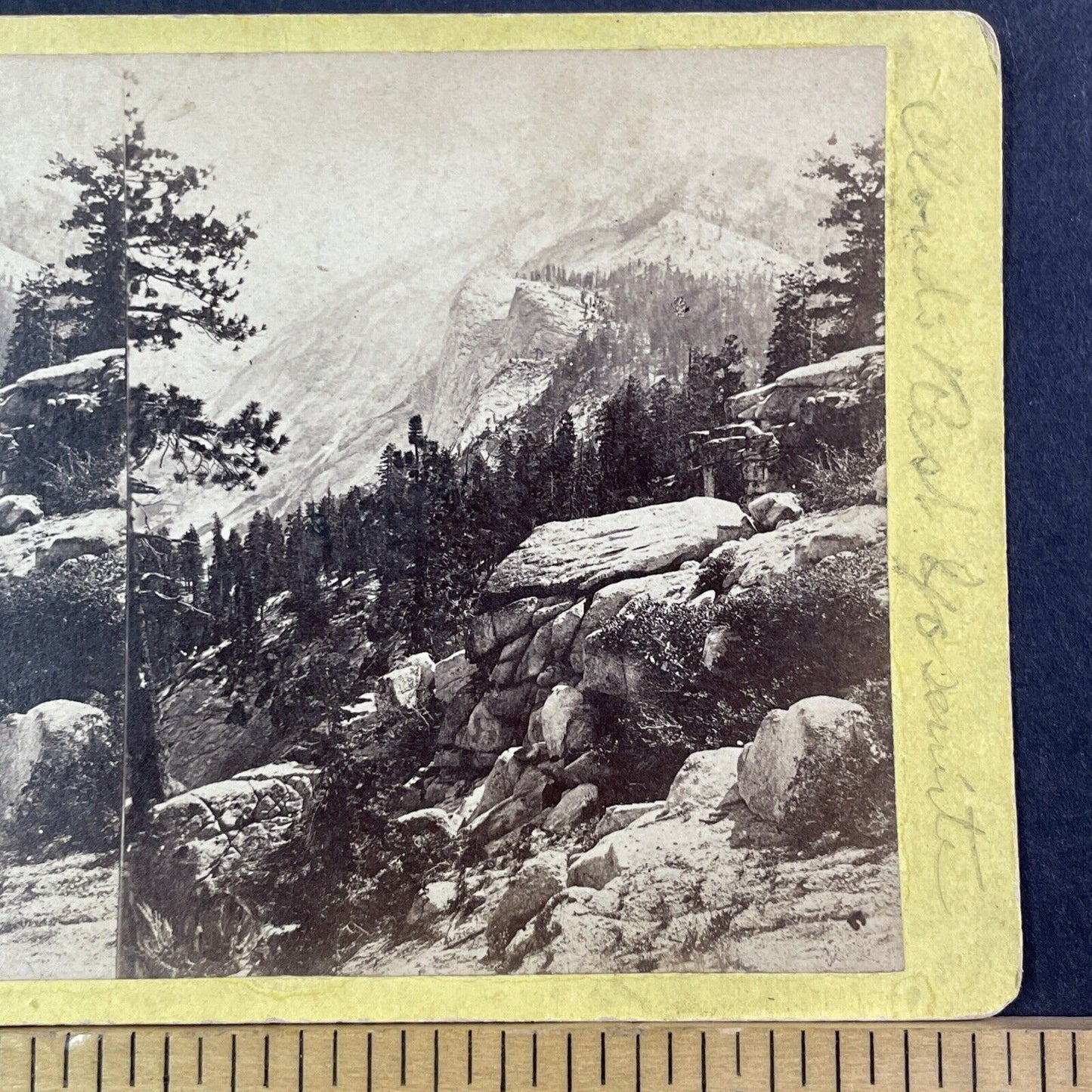 Clouds' Rest Yosemite Stereoview J. W. & J. S. Moulton Antique c1875 X3622