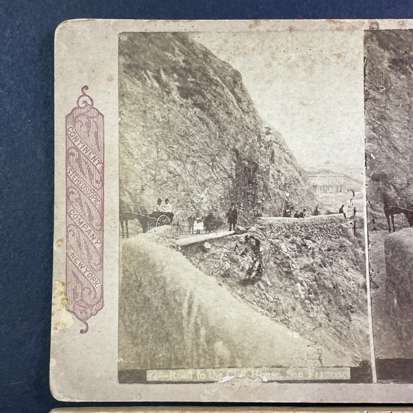 Point Lobos Avenue San Francisco Stereoview California Antique c1875 X3742