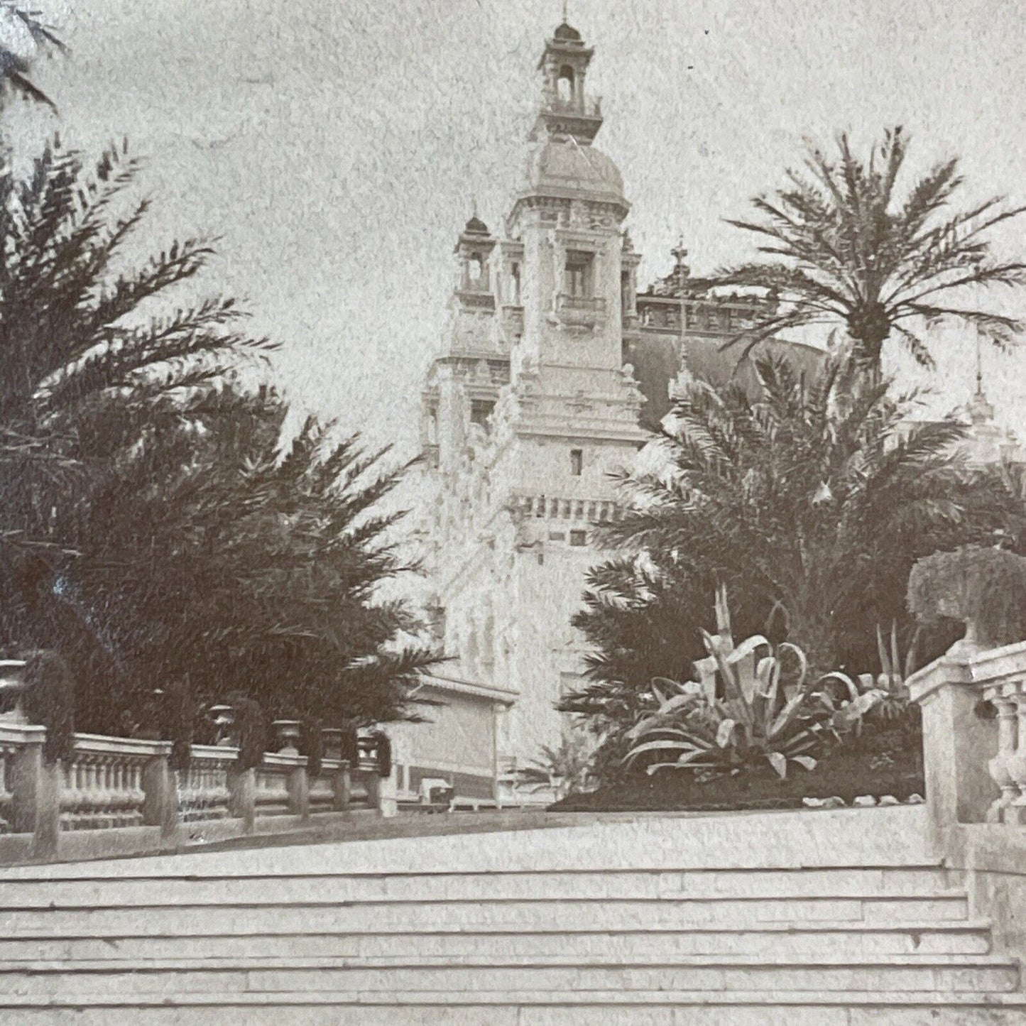 Monte Carlo Casino Grand Opening Stereoview French Tissue Antique c1865 XT2108