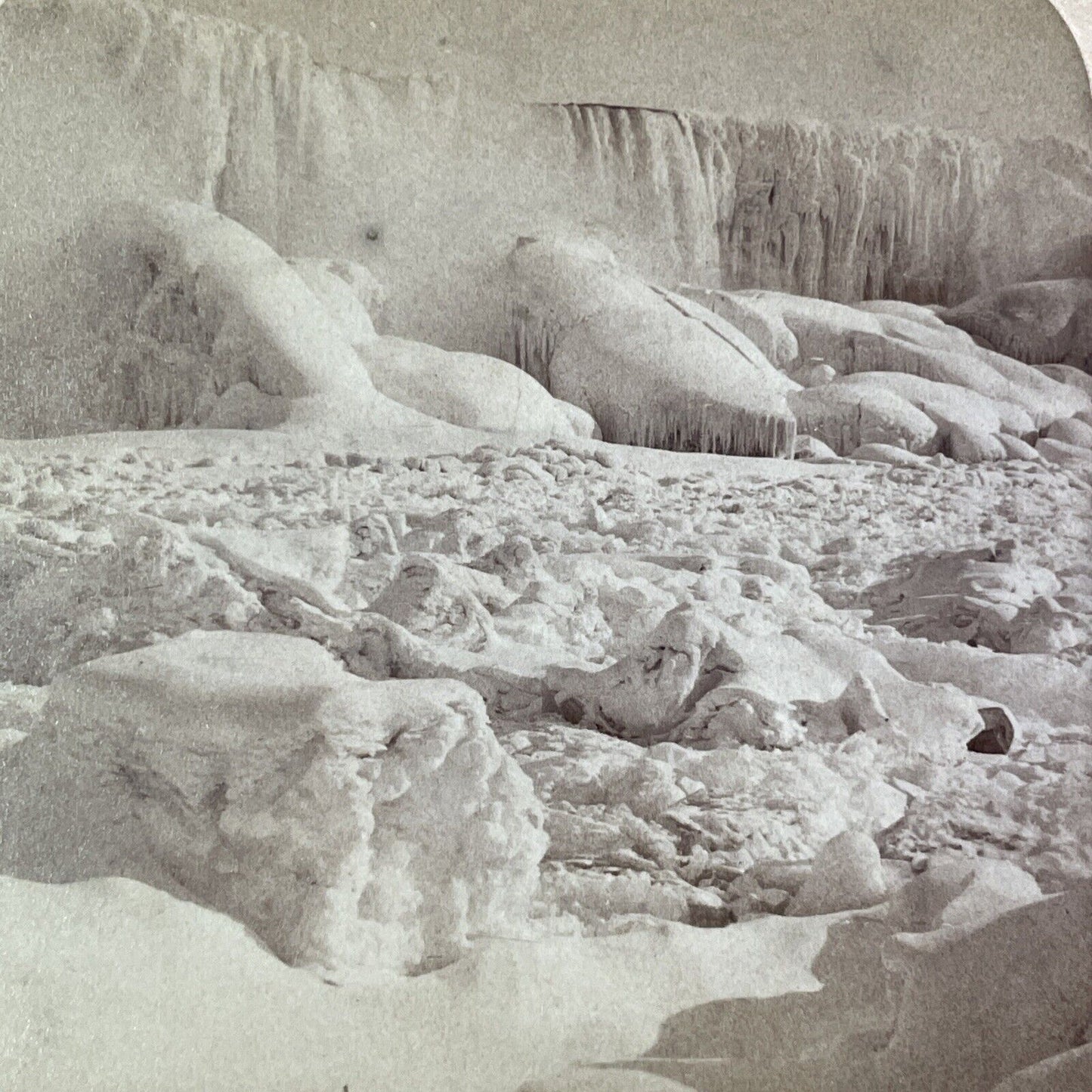 Great Niagara River Ice Bridge Stereoview Underwood Antique c1902 Y2757