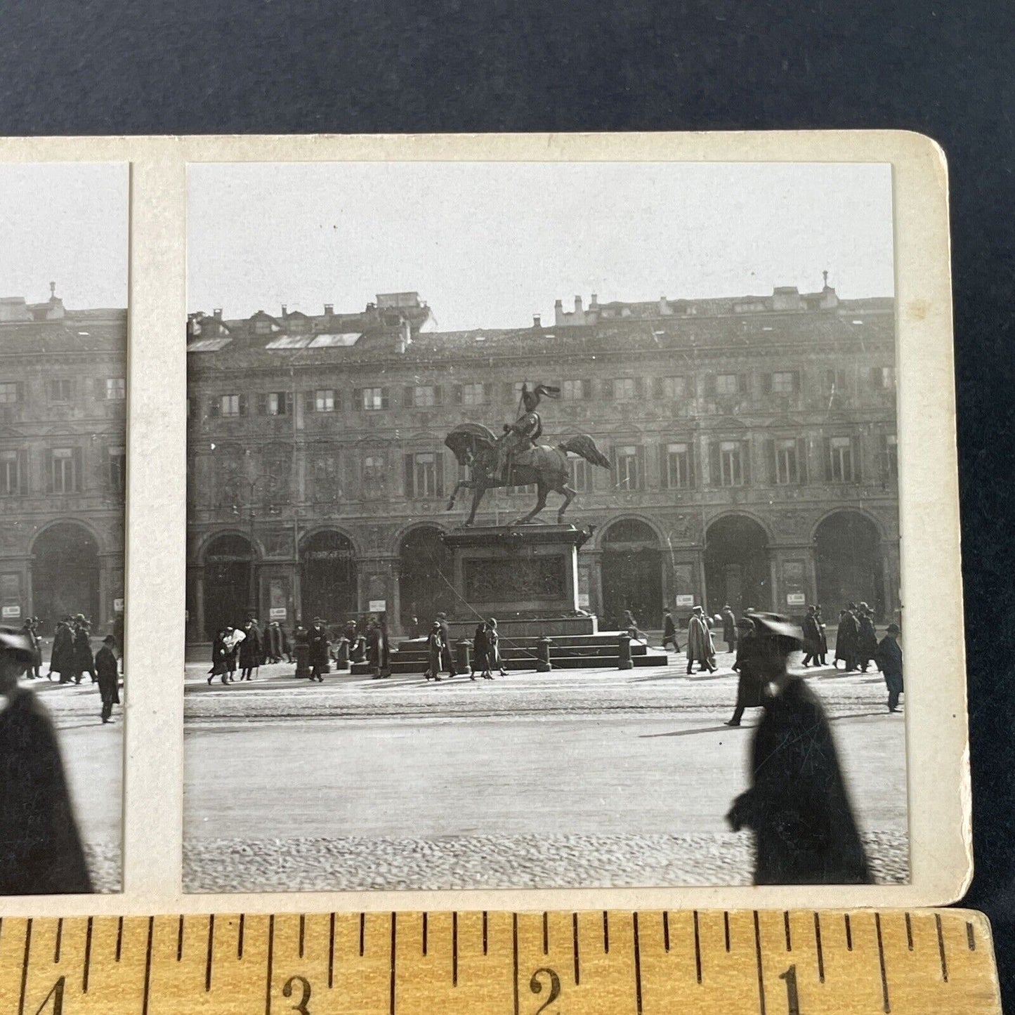 Antique 1925 Duke Emanuele Filiberto Turin Italy OOAK Stereoview Photo Card 3222