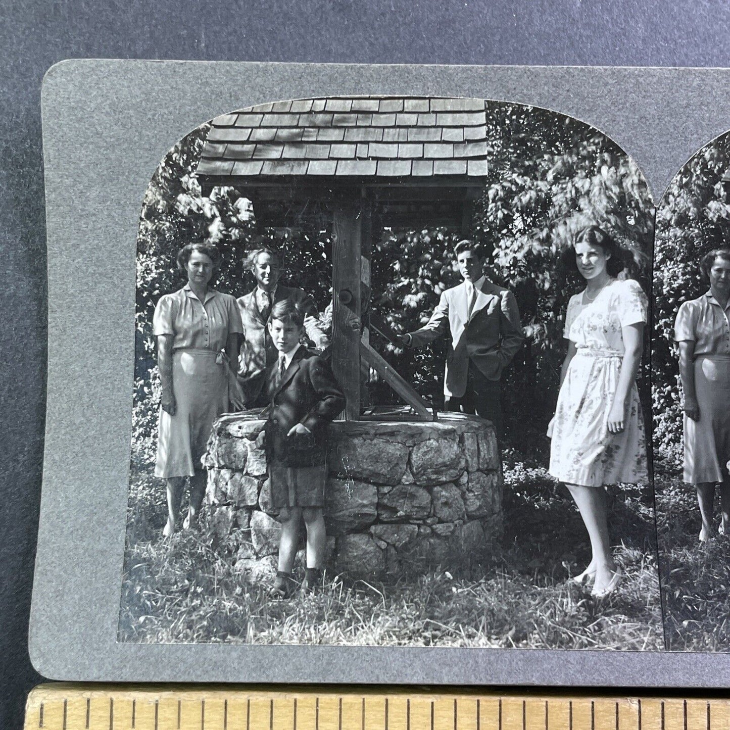 Lyons Family Photo Lot Norwalk Connecticut Stereoview Antique c1933 Y003