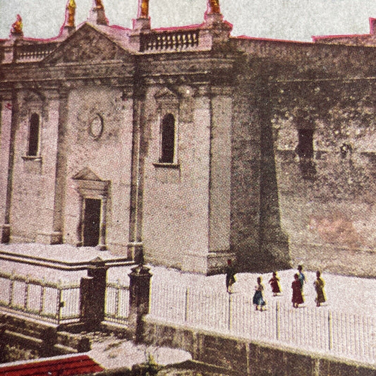 Antique 1902 Church Of The Annunciation Nazareth Stereoview Photo Card P1061