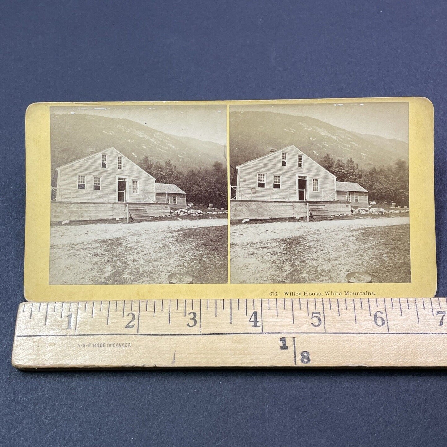 Antique 1870s The Willey House Crawford Notch NH Stereoview Photo Card V1964