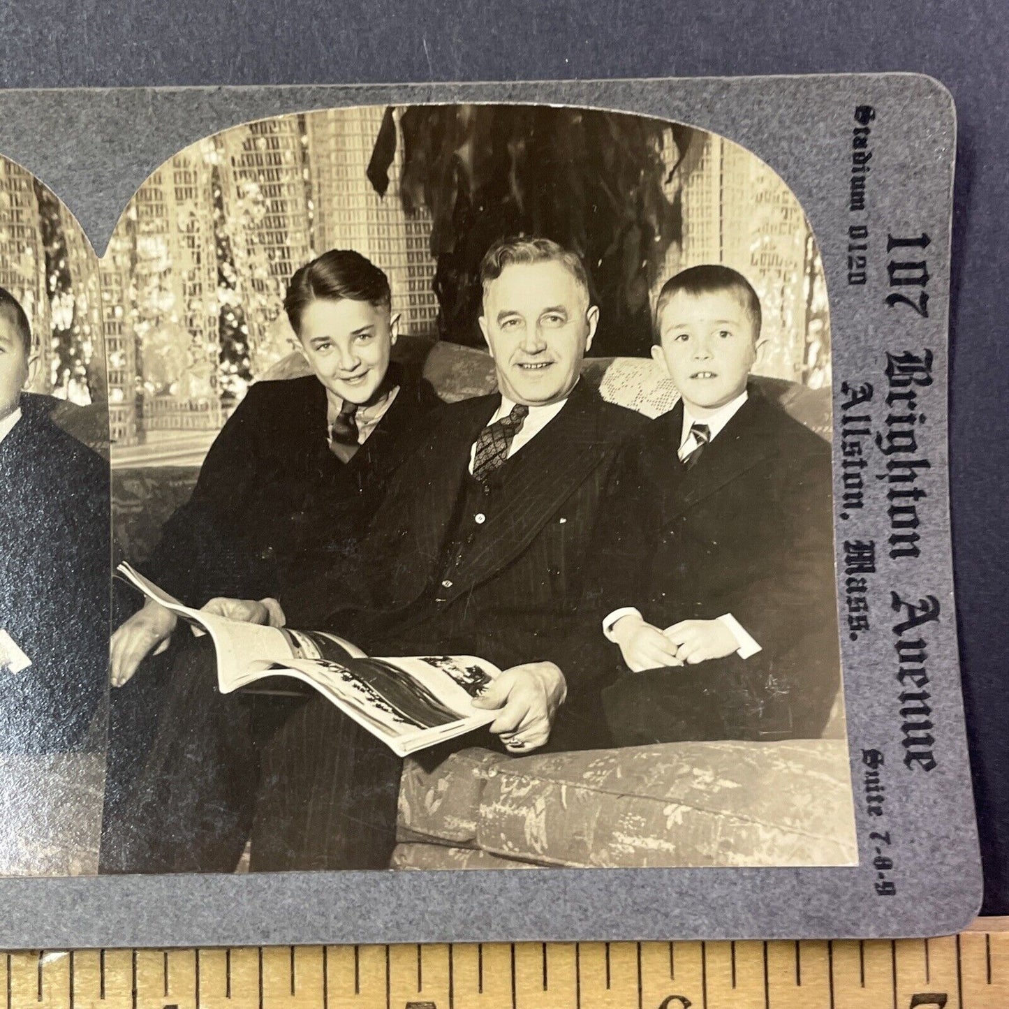 Albert C Peterson With Sons Stereoview Connecticut OOAK Antique c1935 X2780