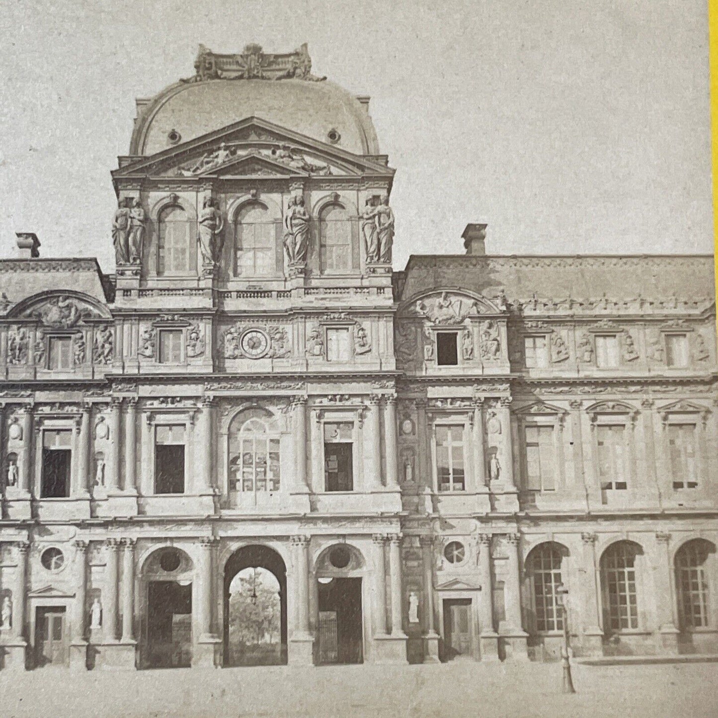 Louvre Art Gallery Paris Stereoview Pavillon de l'Horloge Antique c1870 X2573