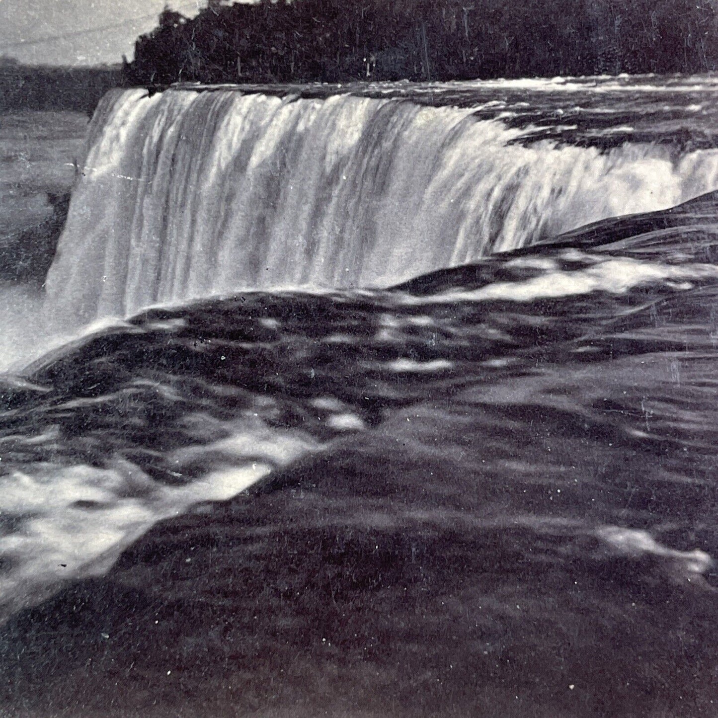 American Falls from Luna Island New York Stereoview George Barker c1870 Y2538