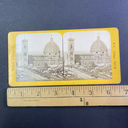 Cathedral of Santa Maria del Fiore Stereoview Florence Italy Antique c1870 X3234