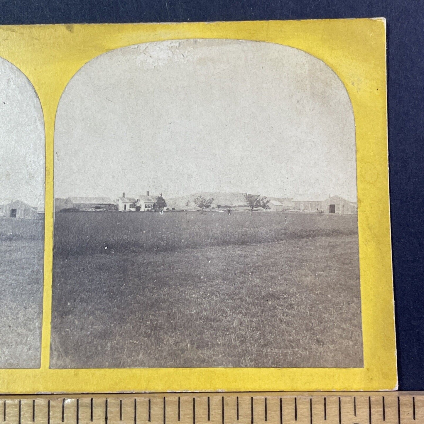 Homestead near the White Mountains NH Stereoview Antique c1870 X2567