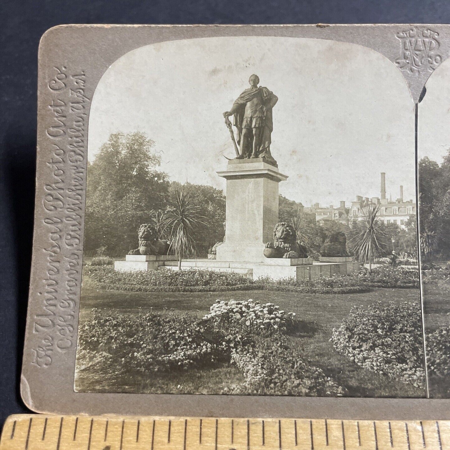 Antique 1900 The King's Garden Stockholm Sweden Stereoview Photo Card P5111