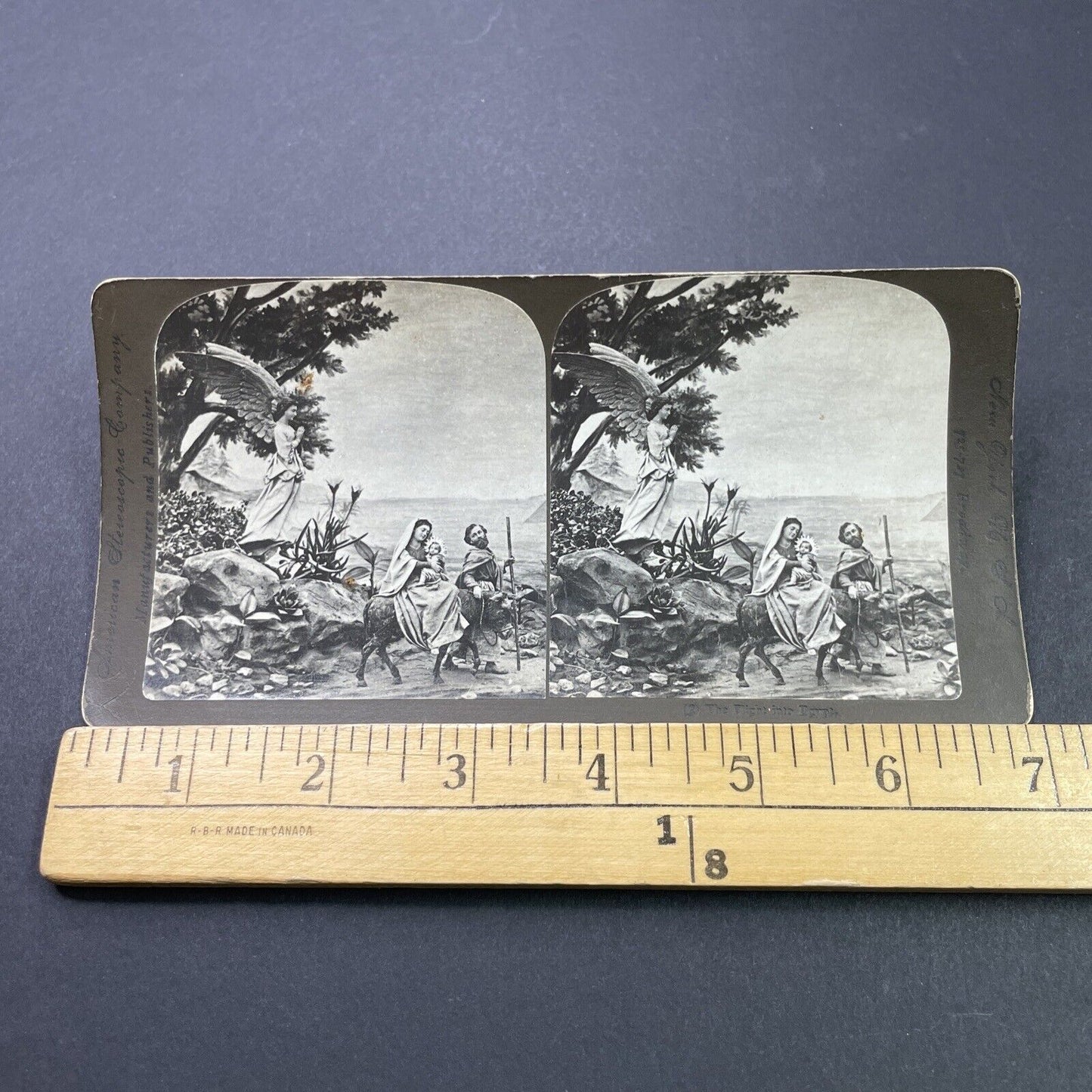 Antique 1880s The Virgin Mary And Baby Jesus Stereoview Photo Card P3126