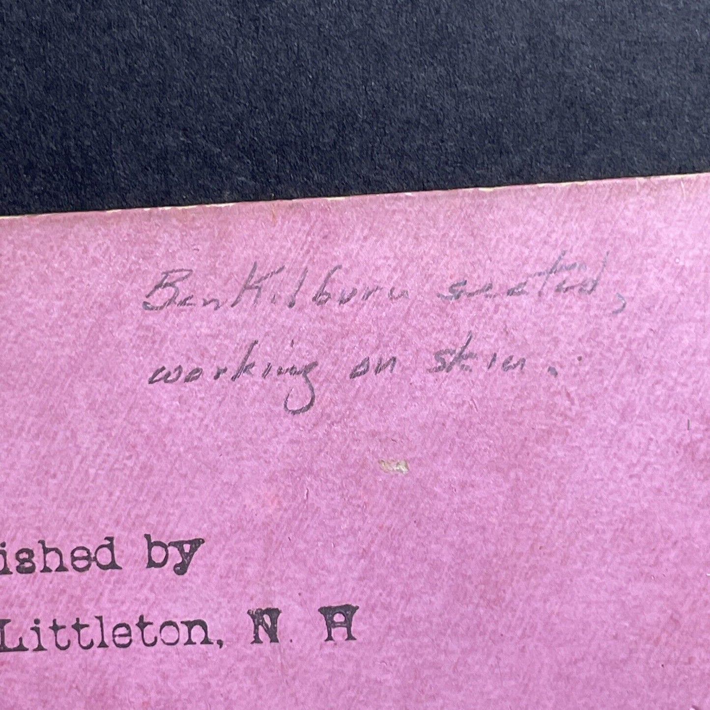 Antique 1888 Benjamin W. Kilburn Skinning A Deer Stereoview Photo Card P1661