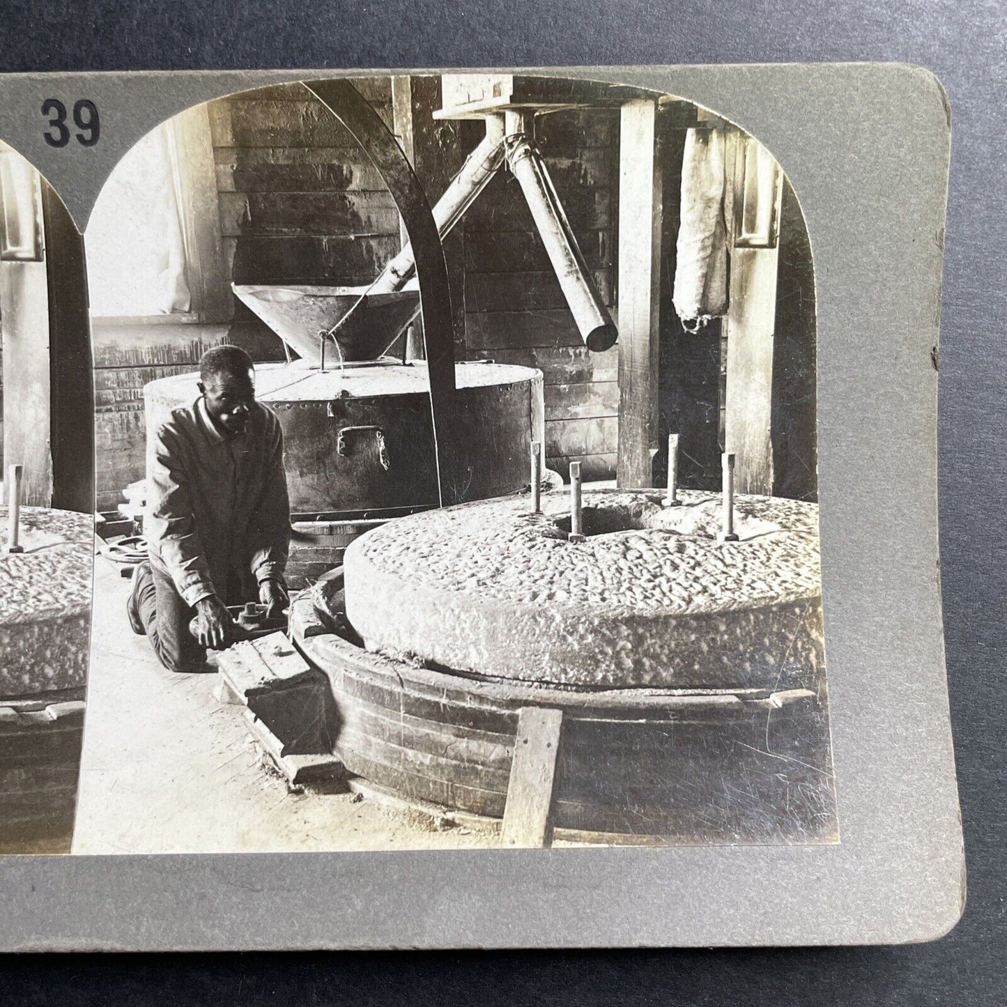 Antique 1905 Flour Mill In Southern United States US Stereoview Photo Card P1526